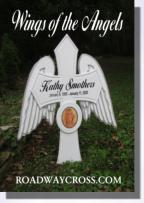 Angel wings roadside memorials