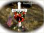 Personalized road side memorial cross