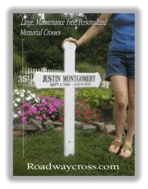 Largest Personalized Roadside Crosses for sale