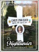 Celtic style grave sign