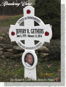 personalised roadside memorials with picture plaque