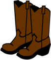 cowboy boots for roadside memorial cross