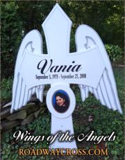 Wings Of The Angels roadside Memorial Cross by roadwaycross.com